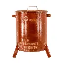 Poubelle Upcycling - Rouge - 50 x 37 x 37 cm