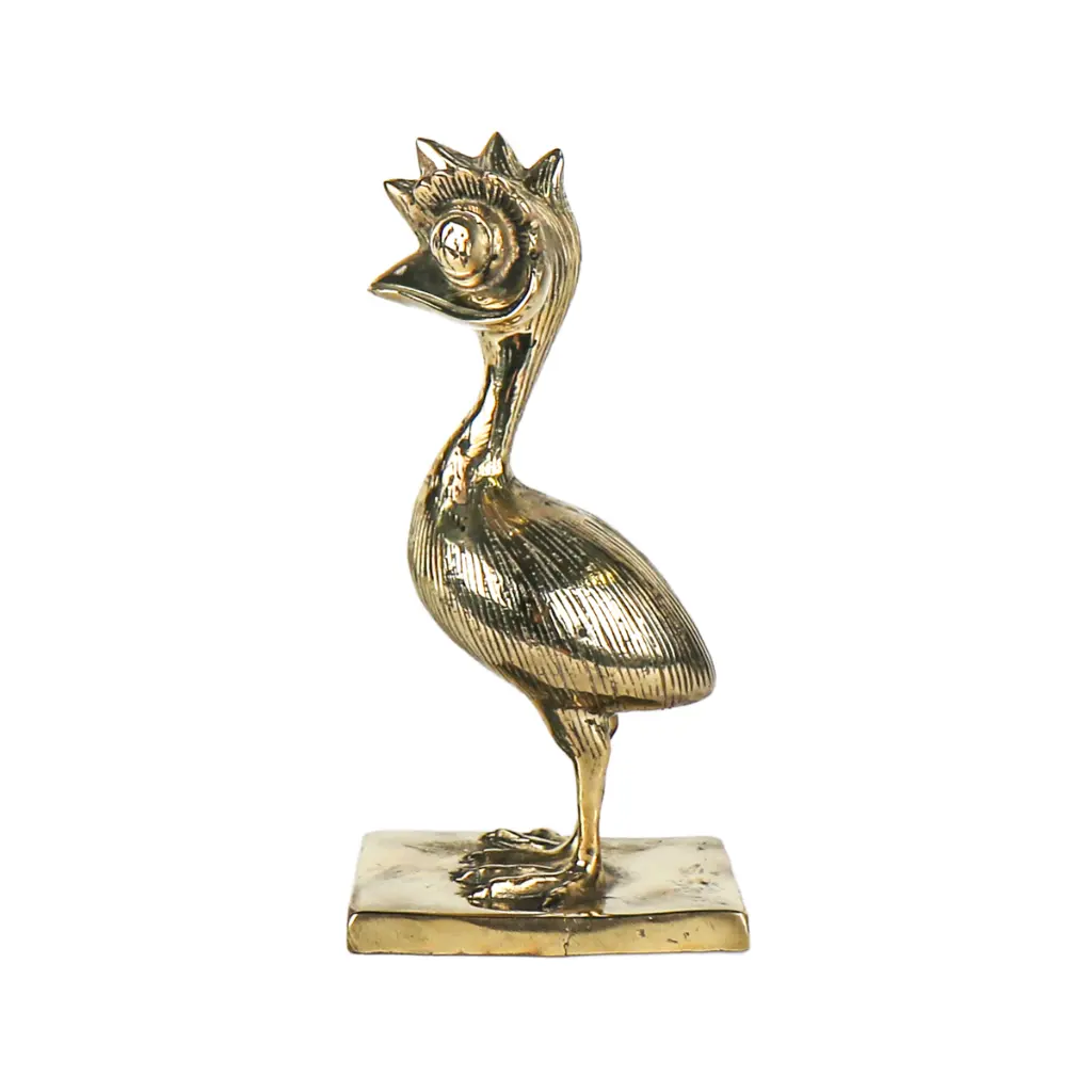 Funky Emu Bronze - Or - 20 x 8 x 10 cm