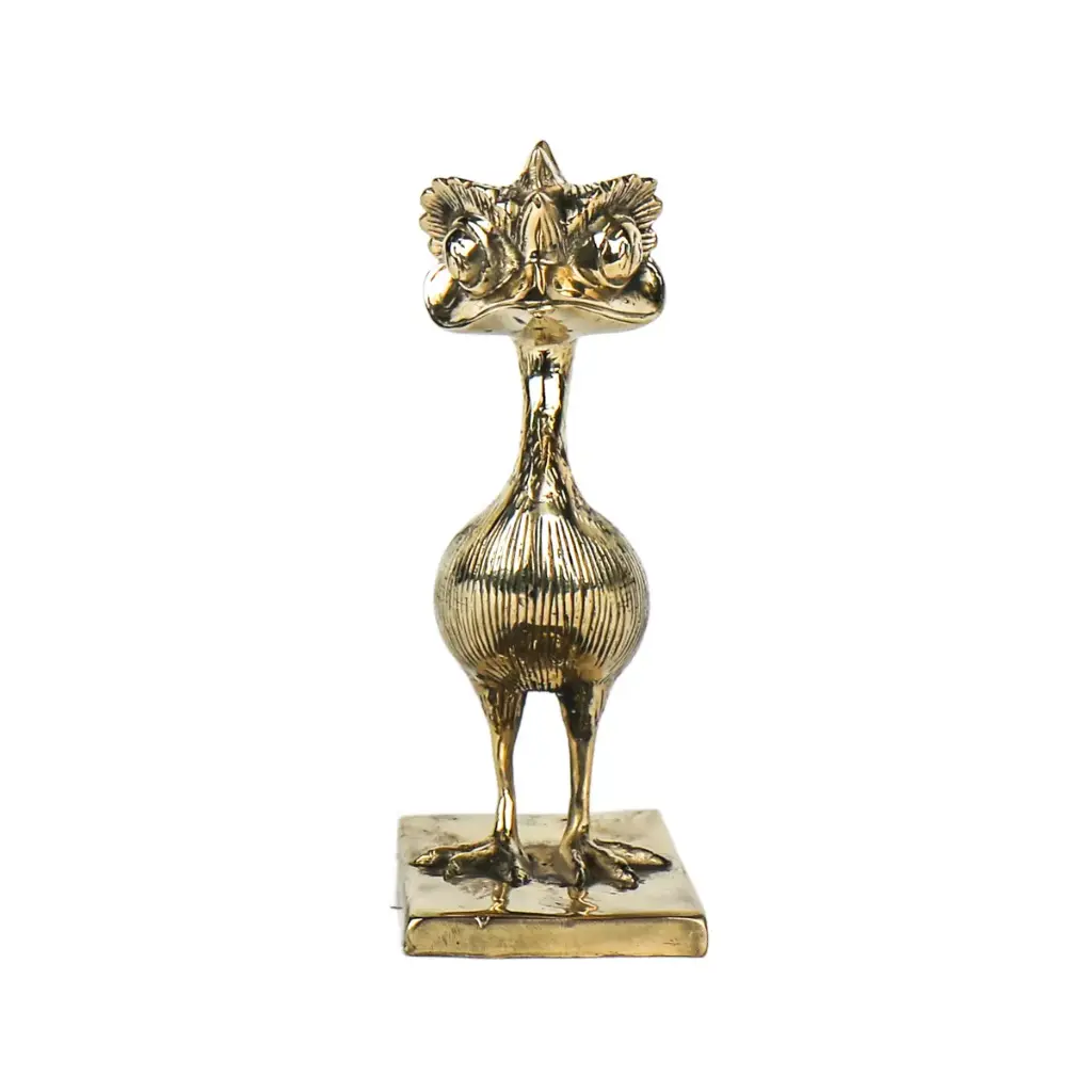 Funky Emu Bronze - Or - 20 x 8 x 10 cm