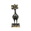 Funky Emu Bronze - Noir & Or - 20 x 8 x 10 cm