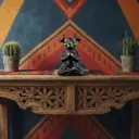 Cochon Yoga Bronze - Noir & Or - 10,5 x 7 x 6,5 cm