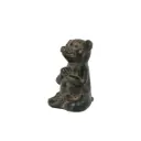 Cochon Yoga Bronze - Vert Antique - 10,5 x 7 x 6,5 cm