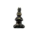Lapin Yoga Bronze - Noir & Or - 13,5 x 7 x 6,5 cm