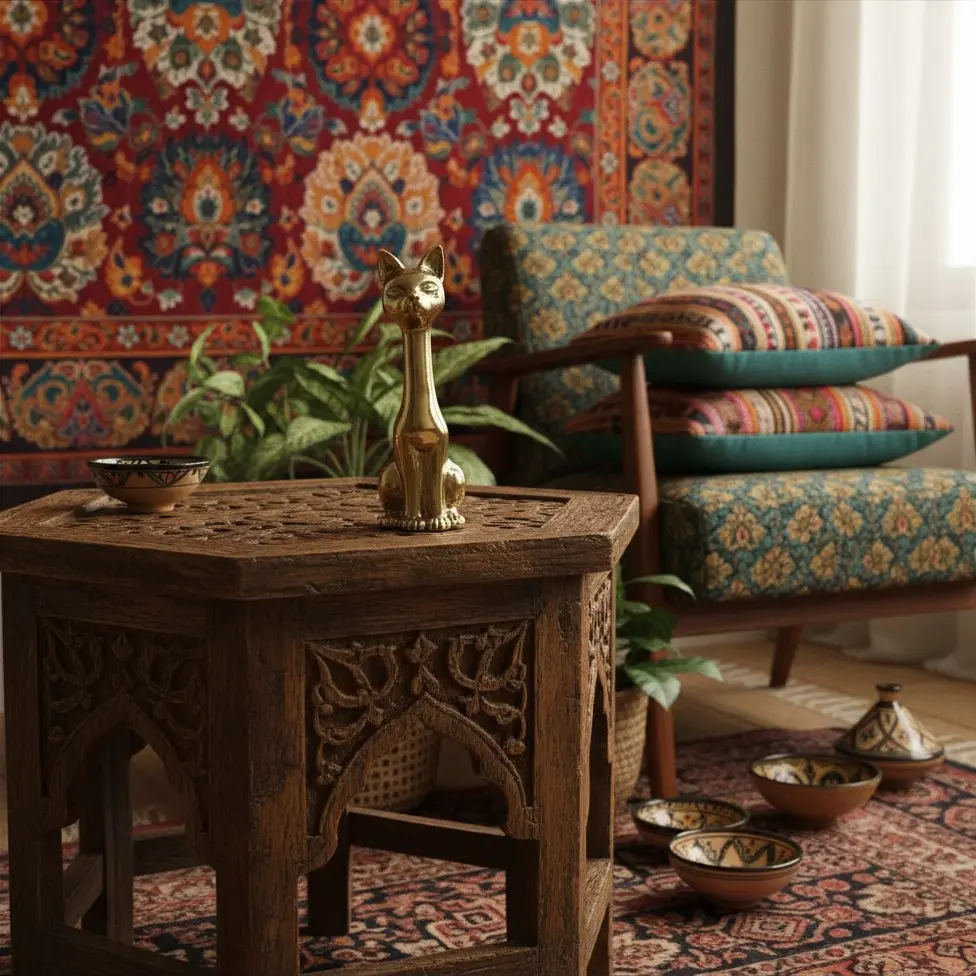 Chat Long Cou Bronze - Or - 10,5 x 3,5 x 5 cm