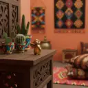 Cochon Vollant Bronze - Or - 9 x 5 x 6,5 cm