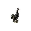 Coq Bronze - Noir & Or - 10 x 9 x 3,5 cm