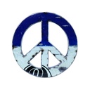 Décoration Murale 'Pimp Peace & Love' Upcycling - Mix Couleur - 30 x 30 x 3 cm