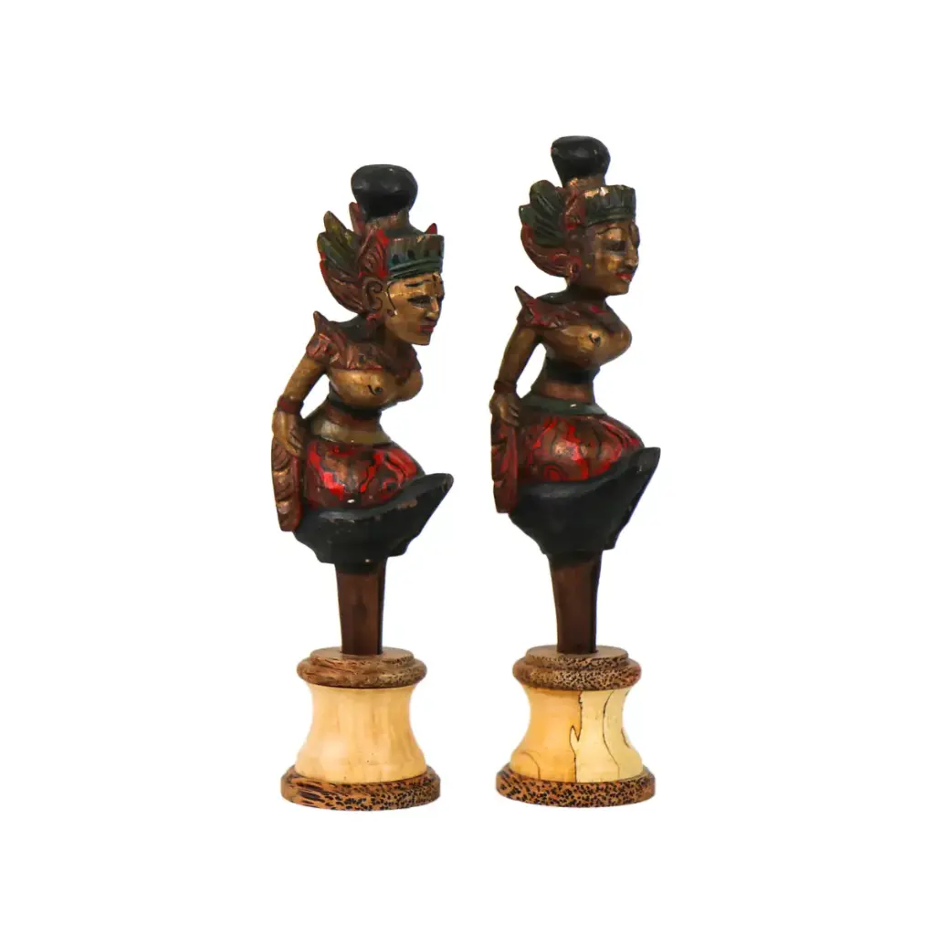 Bouchons Cérémoniels - Dieu & Déesse - 24 x 6 x 7 cm