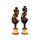 Bouchons Cérémoniels - Dieu & Déesse - 24 x 6 x 7 cm