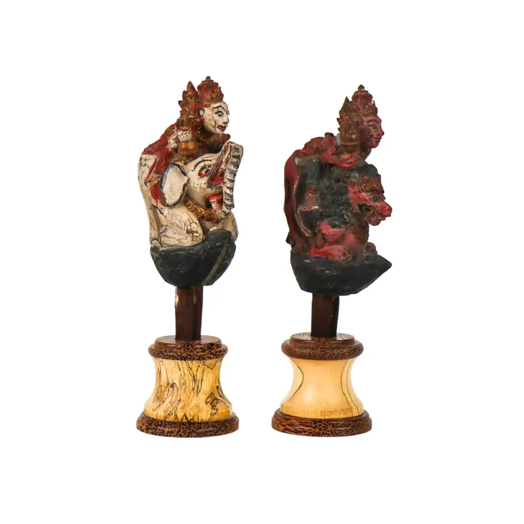 Bouchons Cérémoniels - Ganesh & Singa  - 21 x 6 x 8 cm