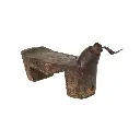 Kukuran - Grattoir à Noix de Coco - 20 x 14 x 44 cm