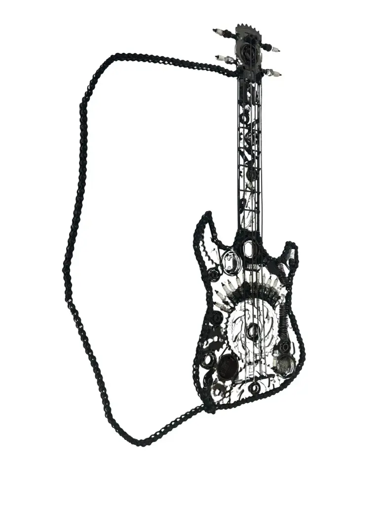 Guitare - Upcycling - 92 x 33 x 2 cm