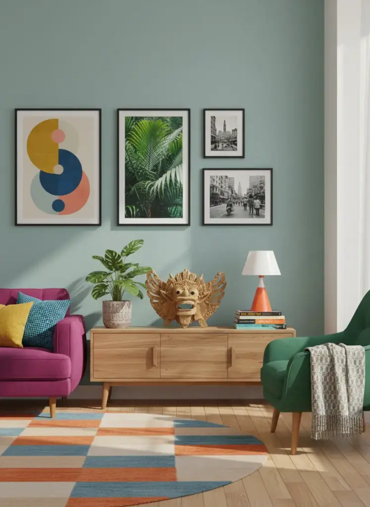 Barong Sculpté à Suspendre - 17 x 24 x 11 cm