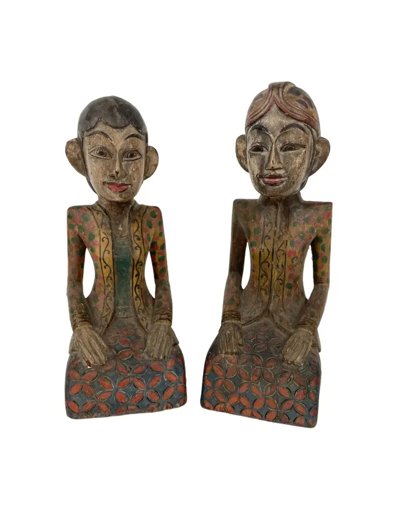 Statues - Couple Loro Blonyo - 22 x 8,5 x 8 cm