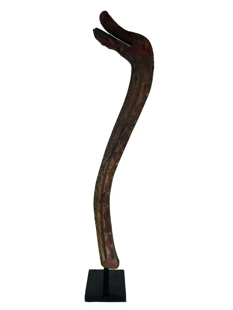 Élément de Décoration Sculpté sur Socle - 102 x 15 x 22 cm