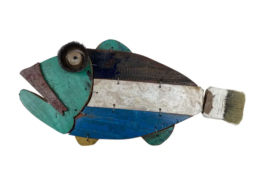 Décoration Murale "Poisson" - 24 x 48 x 2,5 cm
