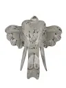 Tête d'Éléphant à Suspendre - 21 x 23 x 8 cm