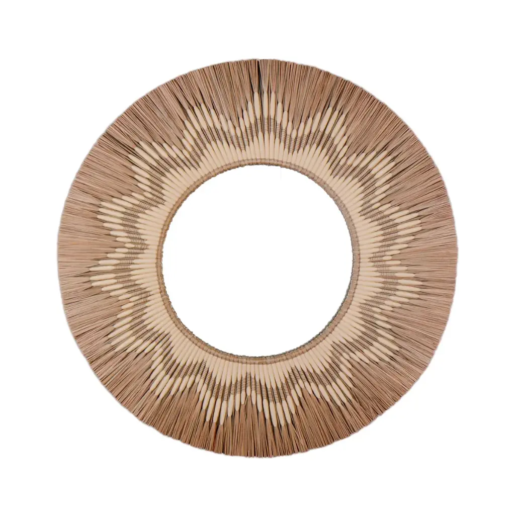 Miroir en Rotin - 100 x 100 x 3 cm