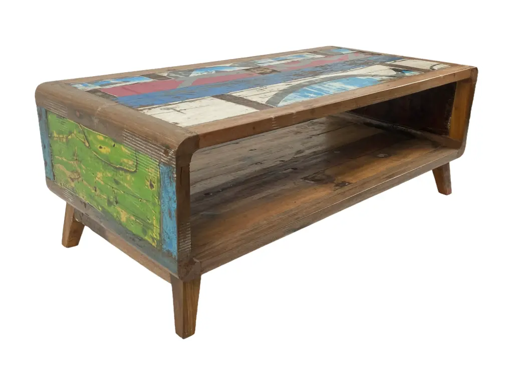 Table Basse - 1 étagère - 45 x 120 x 60 cm