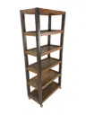 Étagère sur roulettes - 5 étages - 181 x 120 x 40 cm