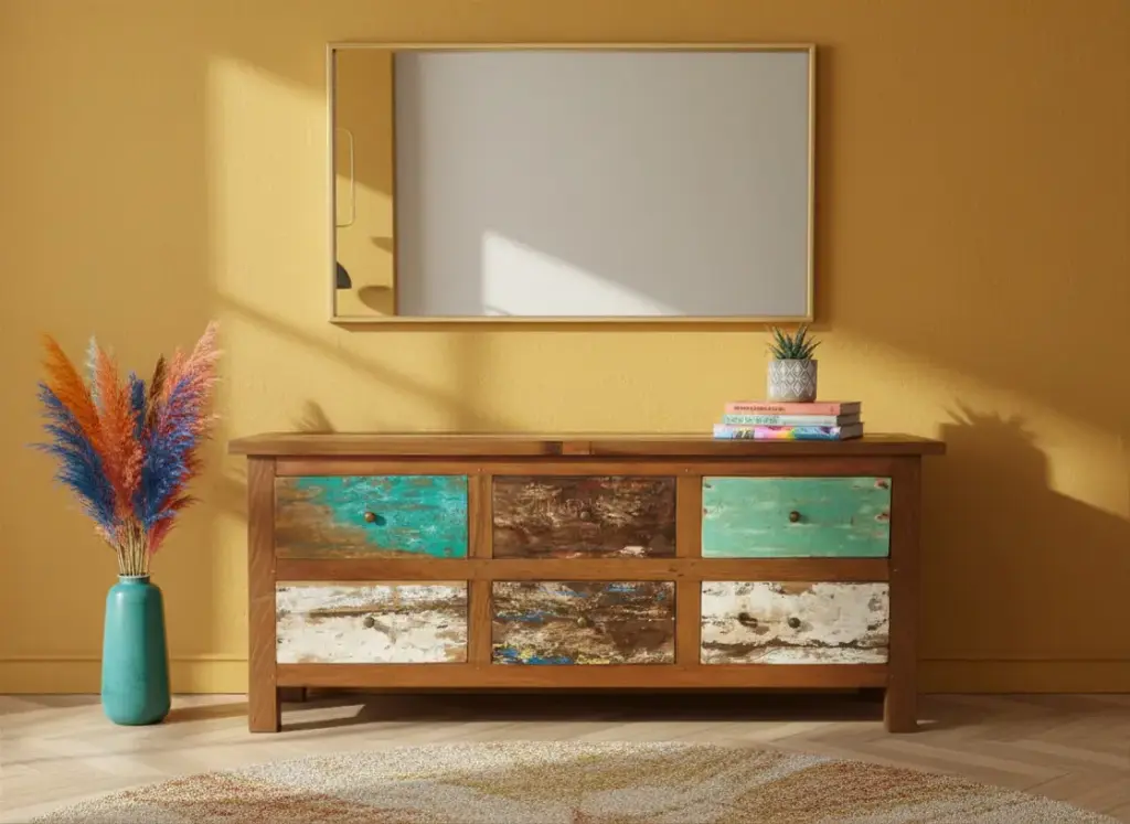 Commode - 6 tiroirs - 65 x 150 x 45 cm