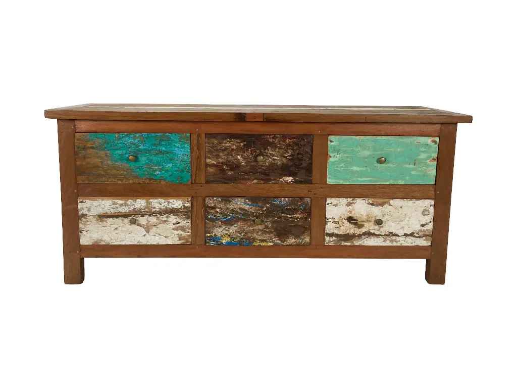 Commode - 6 tiroirs - 65 x 150 x 45 cm