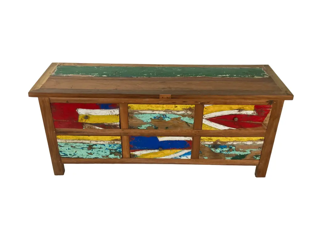 Commode - 6 tiroirs - 65 x 150 x 45 cm