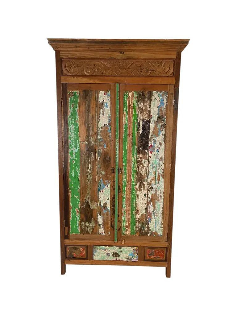 Armoire - 2 portes, 1 tiroir - 200 x 116 x 49 cm