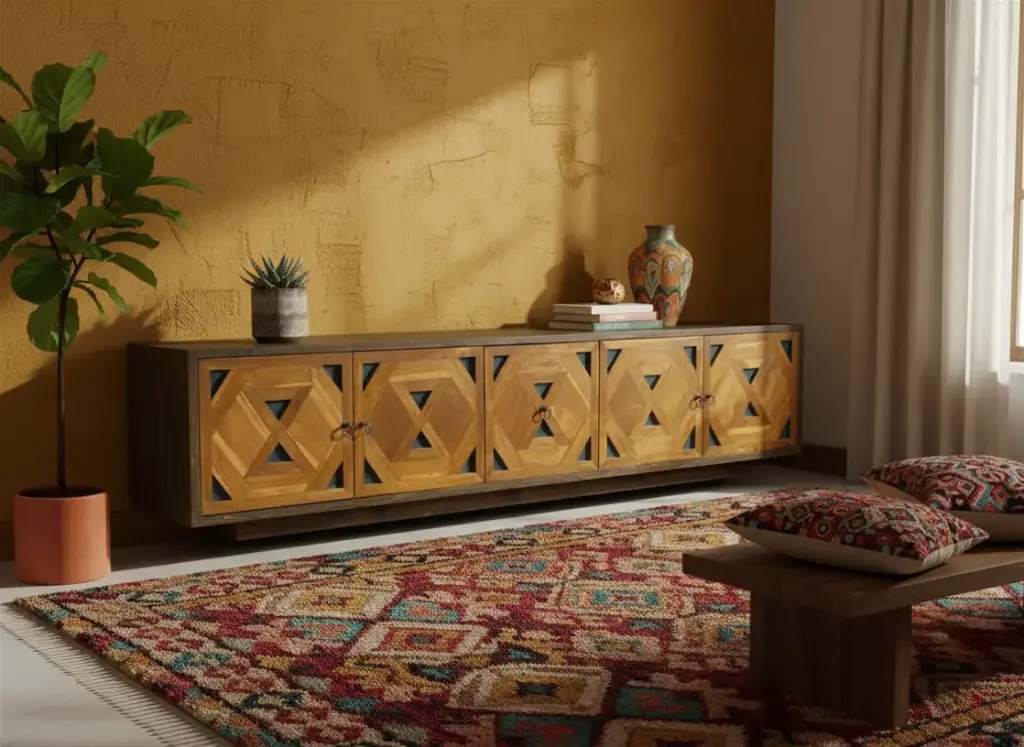 Meuble TV - 5 portes - 62 x 250 x 50 cm