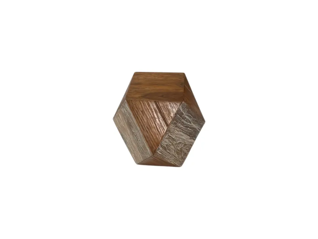 Tabouret géométrique - 44 x 34,5 x 35 cm