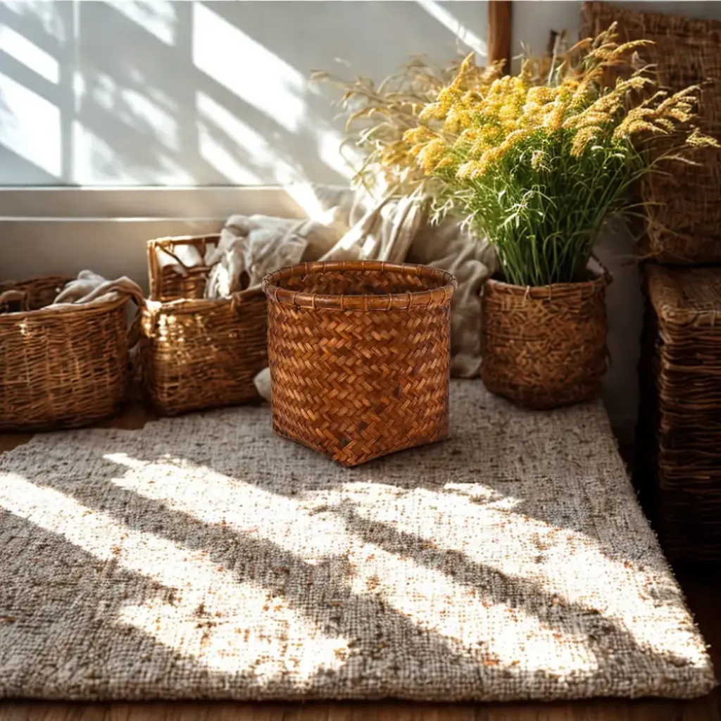 Cache-pot tressé - XL - 26 x 28,5 x 28,5 cm