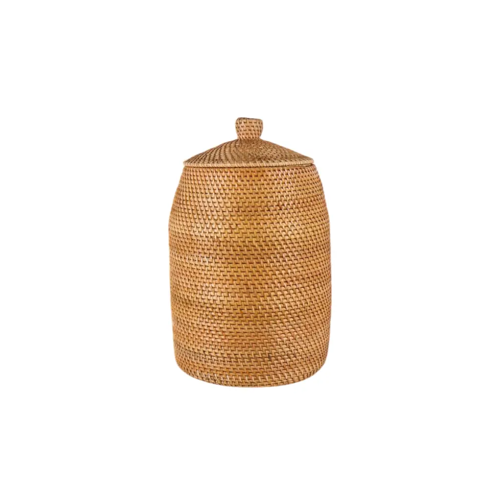Panier rond avec couvercle - 45 x 29 x 29 cm