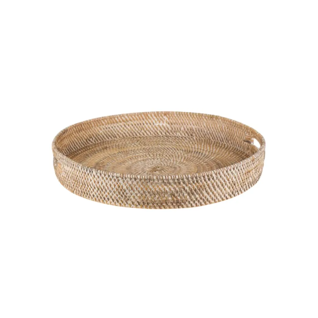 Plateau rond à rebord - Large - 9 x 52 x 52 cm
