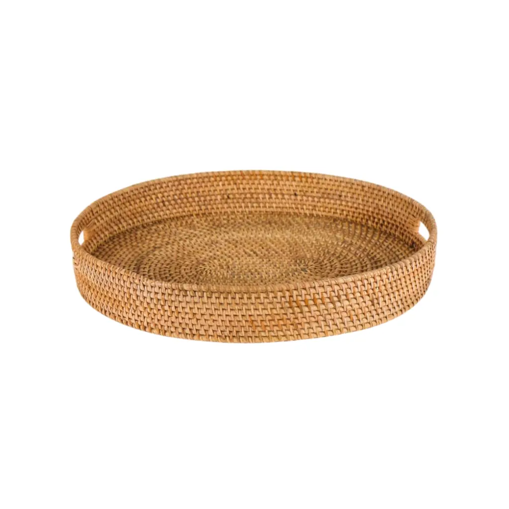 Plateau ovale à rebord - Large - 9 x 50 x 40 cm