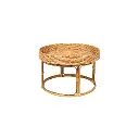 Table basse ronde à rebord - Medium - 38 x 60 x 60 cm