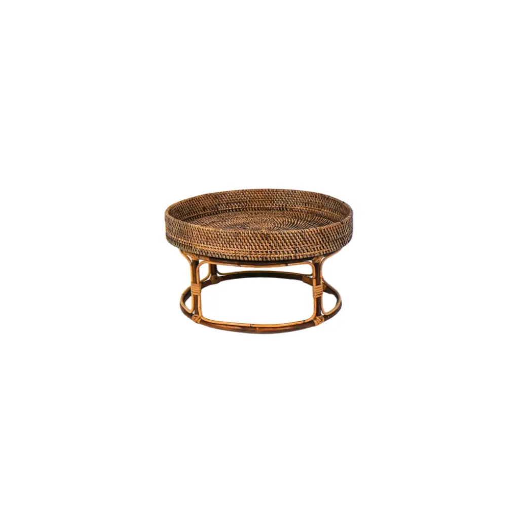 Table basse ronde à rebord - Small - 27 x 50 x 50 cm