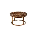 Table basse ronde à rebord - Medium - 38 x 60 x 60 cm