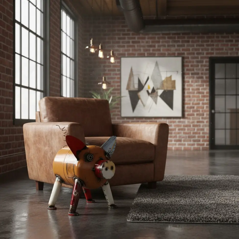 Cochon - Upcycling - 50 x 35 x 40 cm