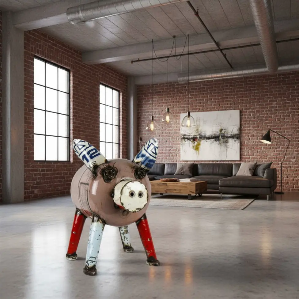 Cochon - Upcycling - 46 x 29 x 40 cm