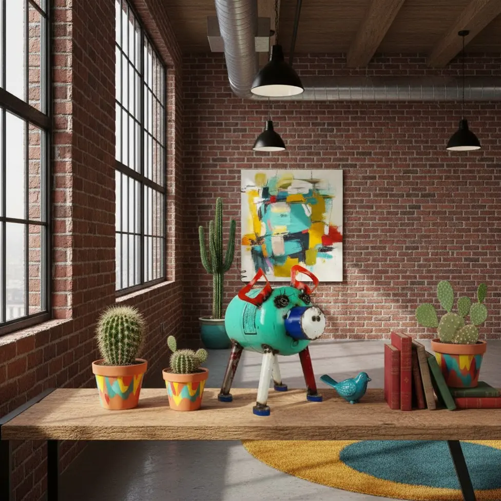 Cochon - Upcycling - 57 x 30 x 42 cm