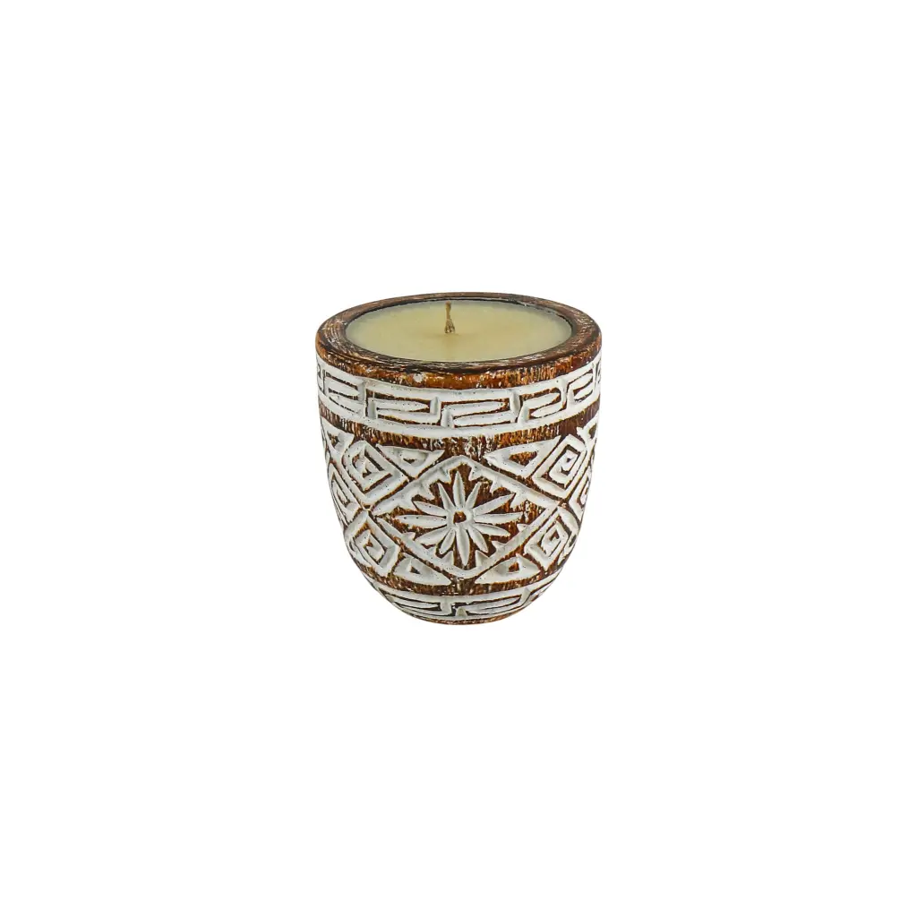 Bougie Sculptée (Medium) - Natural Burn - 15 x 15 x 15 cm