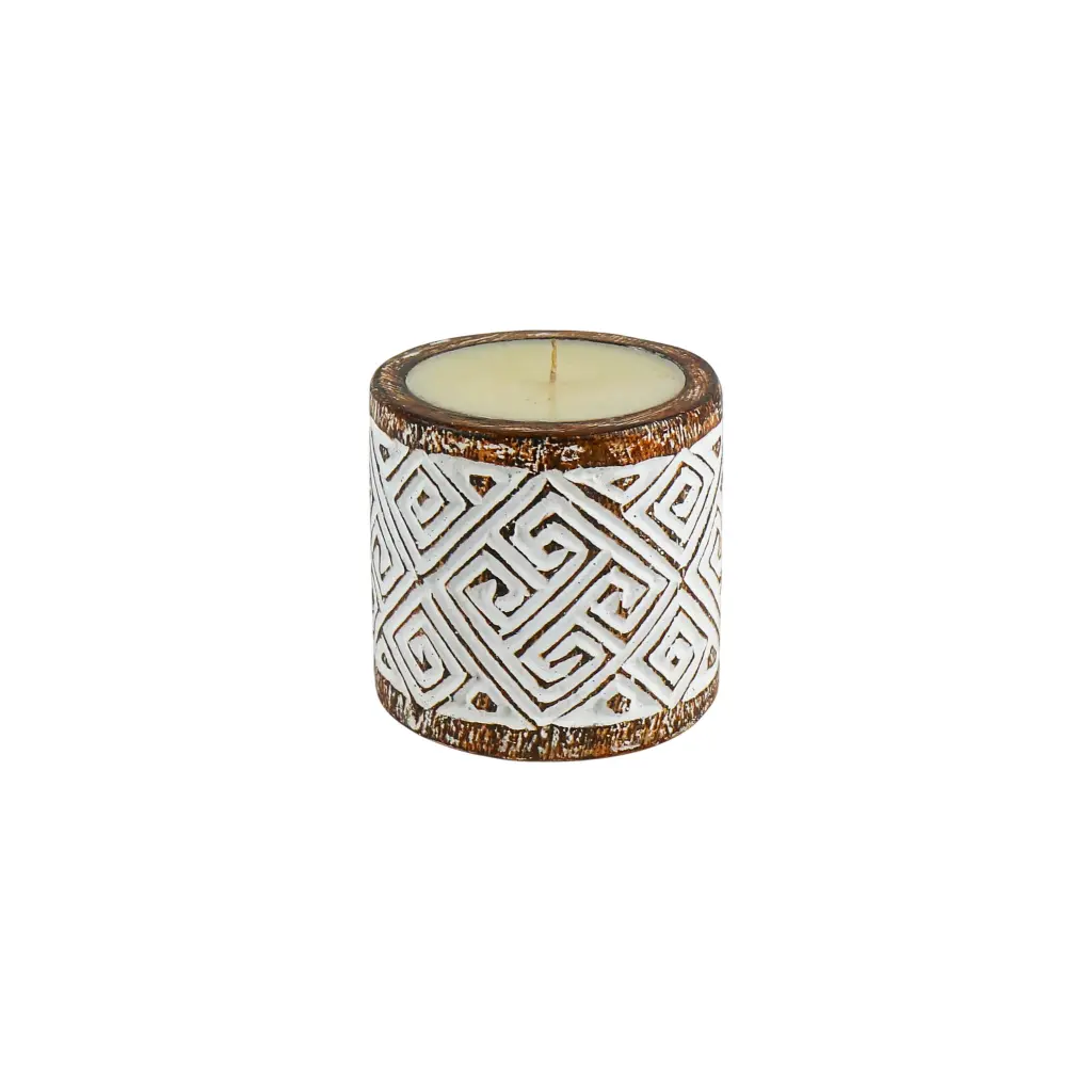 Bougie Sculptée (Medium) - Natural Burn - 15 x 15 x 15 cm