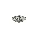 Plat Décoratif Sculpté (Small) - Black Wash - 6 x 30 x 30 cm