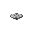 Plat Décoratif Sculpté (Small) - Black Wash - 6 x 30 x 30 cm