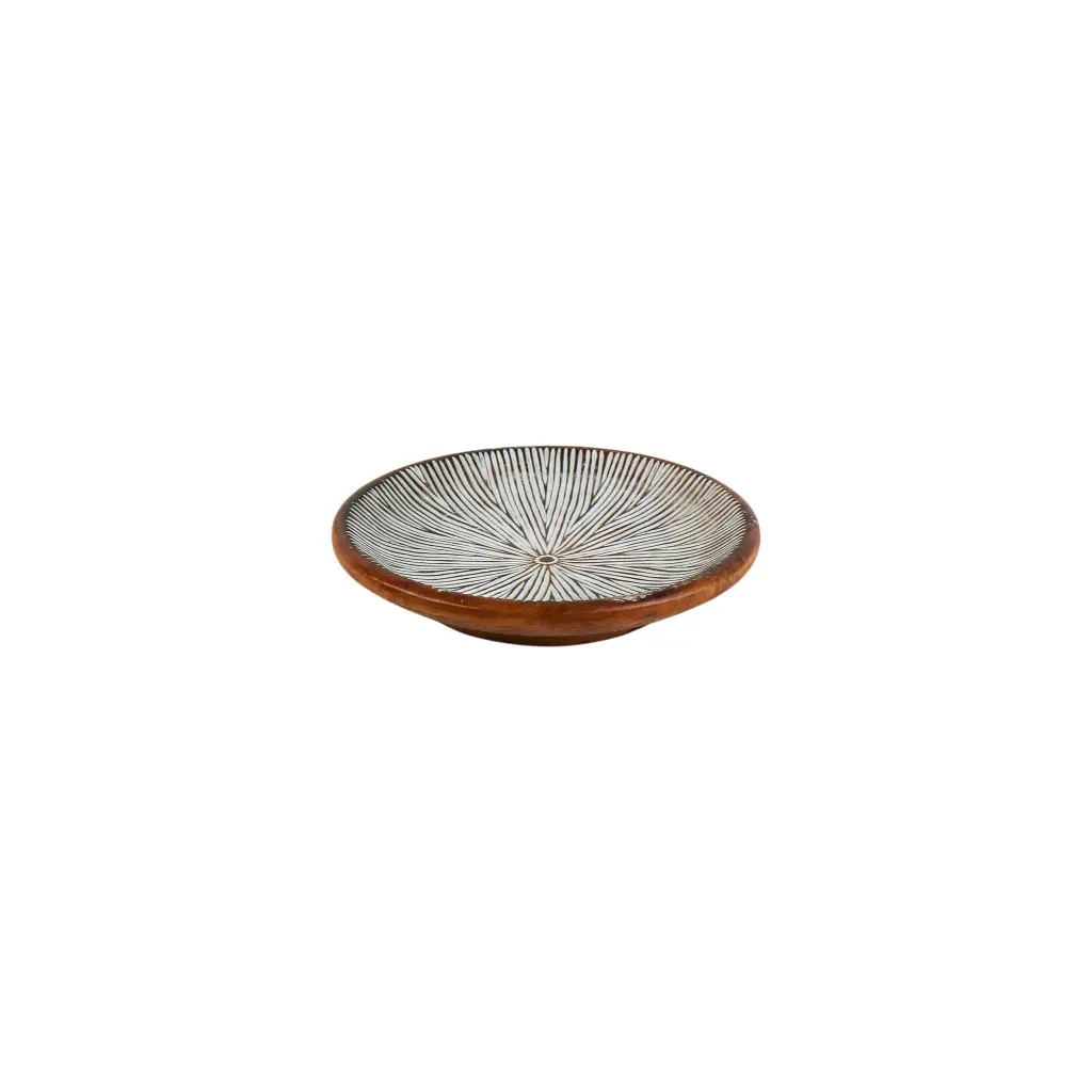 Plat Décoratif Sculpté (Small) - Natural - 6 x 30 x 30 cm