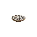 Plat Décoratif Sculpté (Small) - Natural Burn - 6 x 30 x 30 cm