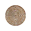Plat Décoratif Sculpté (Medium) - Natural - 9 x 50 x 50 cm