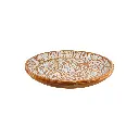 Plat Décoratif Sculpté (Medium) - White Wash - 9 x 50 x 50 cm