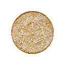 Plat Décoratif Sculpté (Medium) - White Wash - 9 x 50 x 50 cm