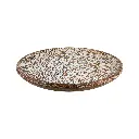 Plat Décoratif Sculpté (Large) - Natural Burn - 10 x 60 x 60 cm